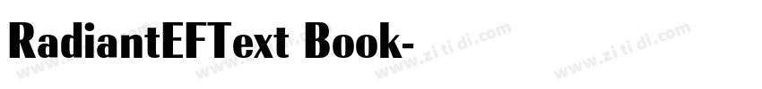 RadiantEFText Book字体转换